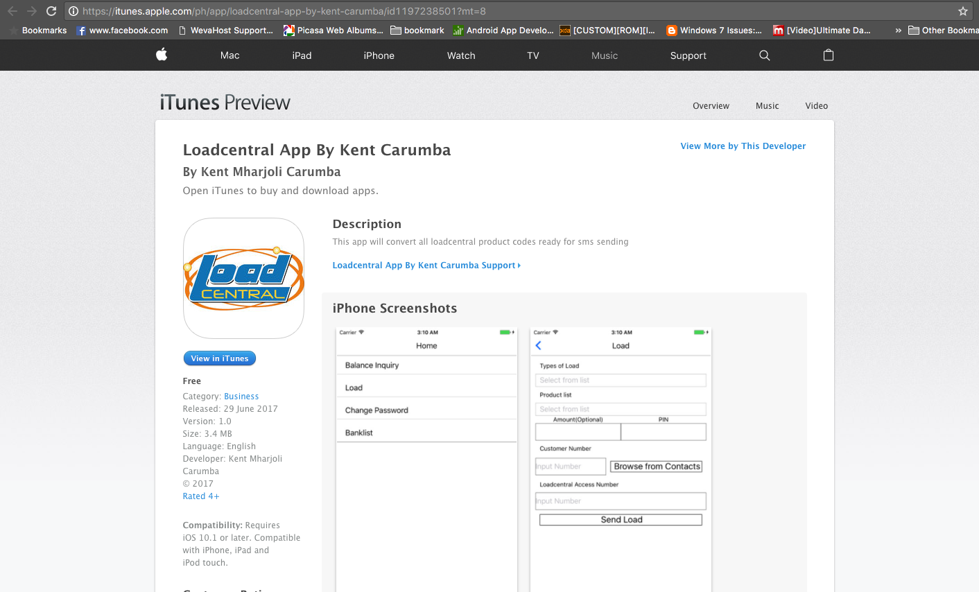 LoadCentral Retailer App- iOS