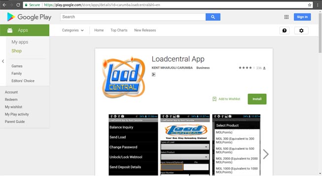 LoadCentral Retailer App- Android
